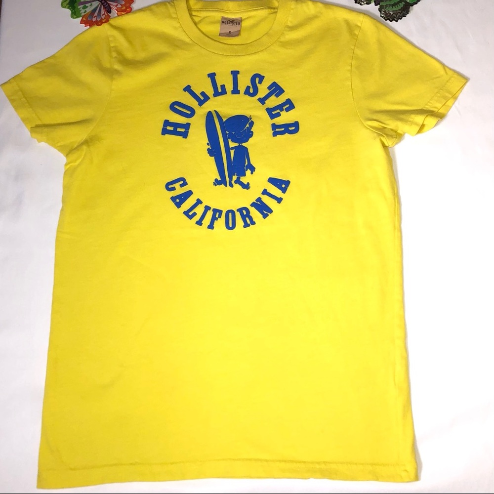 Hollister California Surfboard T-Shirt, Small, pre-owned condition